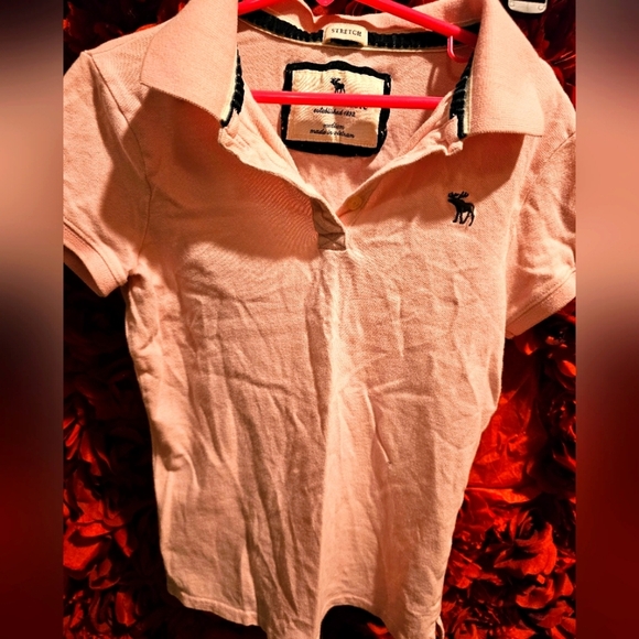 Abercrombie & Fitch Girls Medium Pink Polo Shirt - Picture 1 of 6
